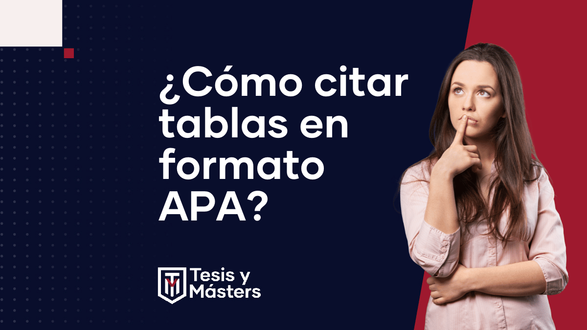 cómo citar tablas en formato APA