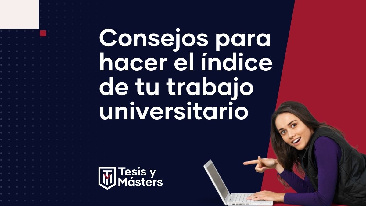 índice de un trabajo universitario